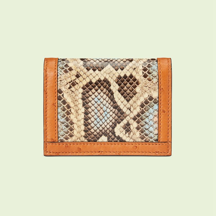 658244.E12CT.8353.009.080.0000.Light Gucci Diana python card case wallet